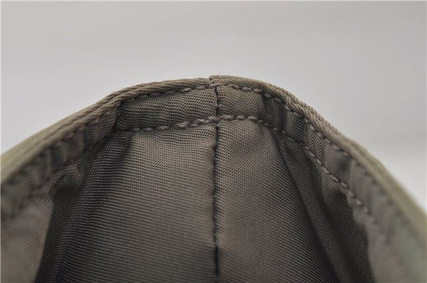 Authentic PRADA Nylon Tessuto Shoulder Tote Bag Purse Khaki Green 0138E