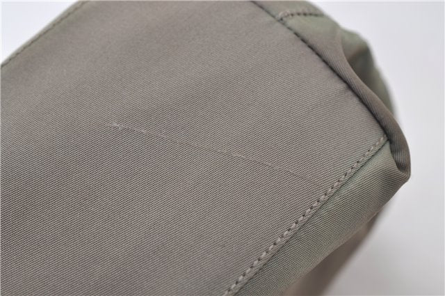 Authentic PRADA Nylon Tessuto Shoulder Tote Bag Purse Khaki Green 0138E