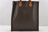 Authentic Louis Vuitton Monogram Sac Plat Hand Bag M51140 LV 0139D