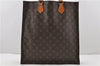 Authentic Louis Vuitton Monogram Sac Plat Hand Bag M51140 LV 0139D