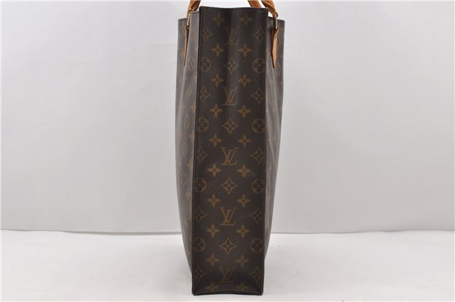 Authentic Louis Vuitton Monogram Sac Plat Hand Bag M51140 LV 0139D