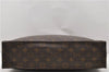 Authentic Louis Vuitton Monogram Sac Plat Hand Bag M51140 LV 0139D