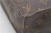 Authentic Louis Vuitton Monogram Sac Plat Hand Bag M51140 LV 0139D