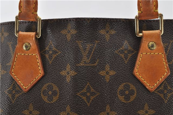 Authentic Louis Vuitton Monogram Sac Plat Hand Bag M51140 LV 0139D