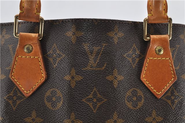 Authentic Louis Vuitton Monogram Sac Plat Hand Bag M51140 LV 0139D