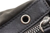 Authentic CELINE Vintage Shoulder Hand Bag Purse Nylon Leather Khaki Green 0139G