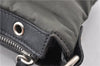 Authentic CELINE Vintage Shoulder Hand Bag Purse Nylon Leather Khaki Green 0139G