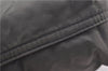 Authentic CELINE Vintage Shoulder Hand Bag Purse Nylon Leather Khaki Green 0139G