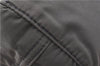 Authentic CELINE Vintage Shoulder Hand Bag Purse Nylon Leather Khaki Green 0139G