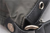 Authentic CELINE Vintage Shoulder Hand Bag Purse Nylon Leather Khaki Green 0139G