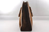 Authentic GUCCI Vintage Bamboo Hand Bag Suede Leather Brown Junk 0139I