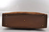 Authentic GUCCI Vintage Bamboo Hand Bag Suede Leather Brown Junk 0139I
