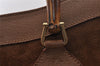 Authentic GUCCI Vintage Bamboo Hand Bag Suede Leather Brown Junk 0139I