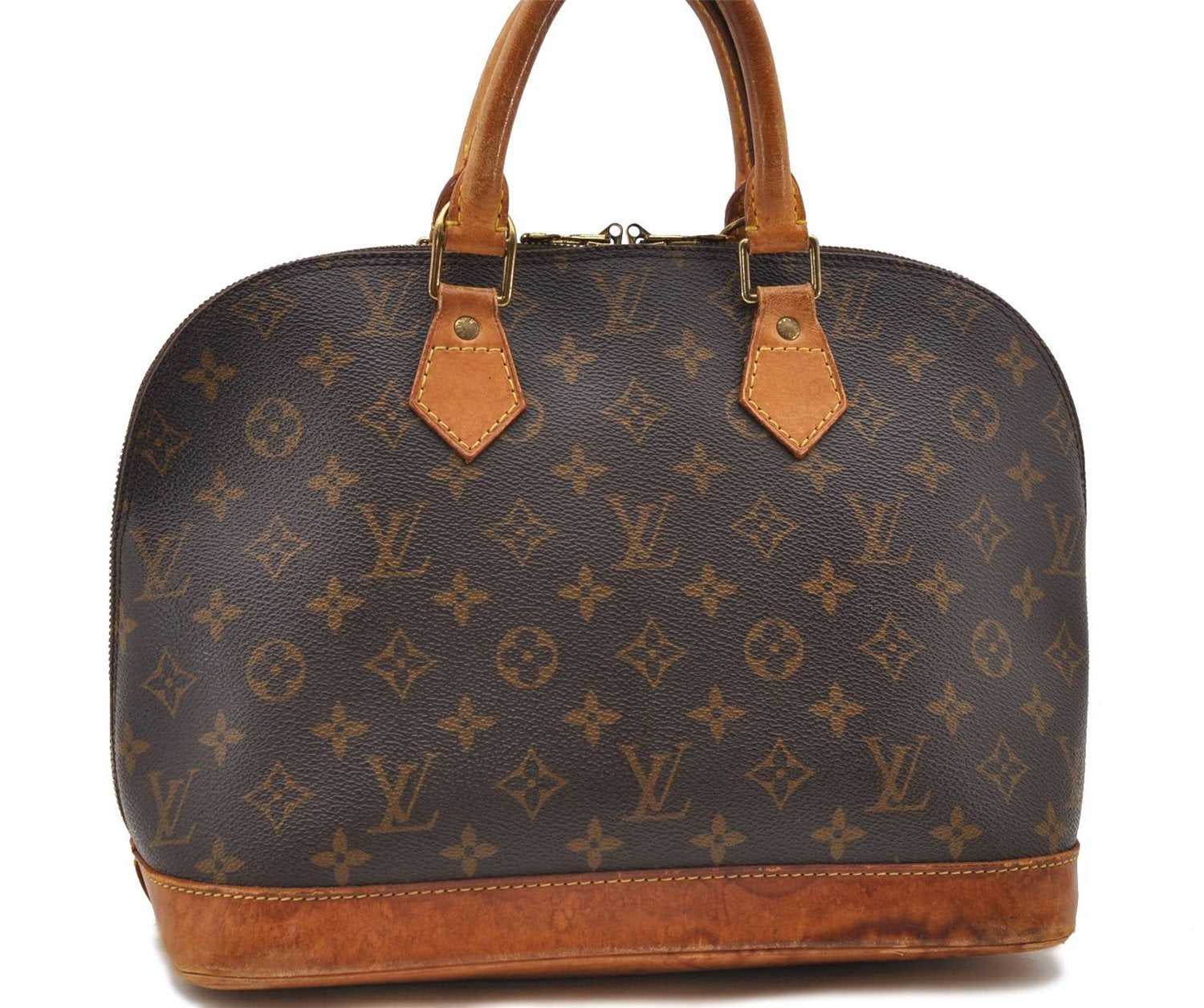 Authentic Louis Vuitton Monogram Alma Hand Bag Purse M51130 LV 0140D