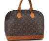 Authentic Louis Vuitton Monogram Alma Hand Bag Purse M51130 LV 0140D