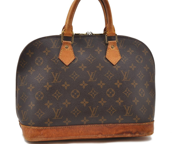 Authentic Louis Vuitton Monogram Alma Hand Bag Purse M51130 LV 0140D