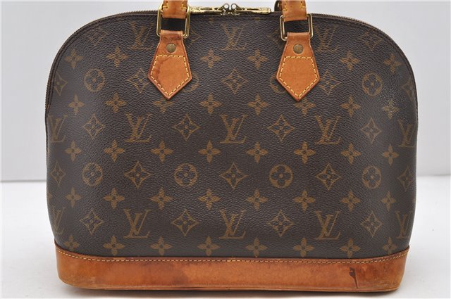 Authentic Louis Vuitton Monogram Alma Hand Bag Purse M51130 LV 0140D