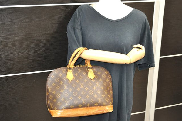 Authentic Louis Vuitton Monogram Alma Hand Bag Purse M51130 LV 0140D