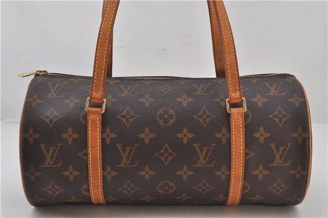 Authentic Louis Vuitton Monogram Papillon 30 Hand Bag M51385 LV 0140F