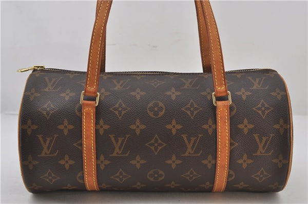 Authentic Louis Vuitton Monogram Papillon 30 Hand Bag M51385 LV 0140F