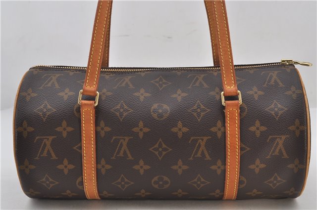 Authentic Louis Vuitton Monogram Papillon 30 Hand Bag M51385 LV 0140F