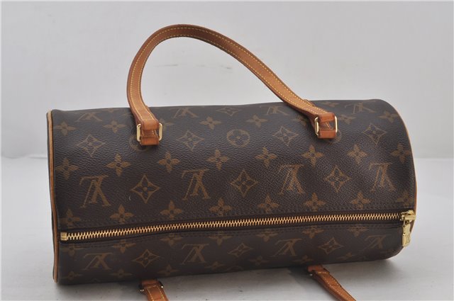 Authentic Louis Vuitton Monogram Papillon 30 Hand Bag M51385 LV 0140F