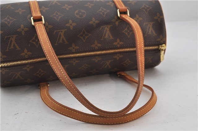 Authentic Louis Vuitton Monogram Papillon 30 Hand Bag M51385 LV 0140F