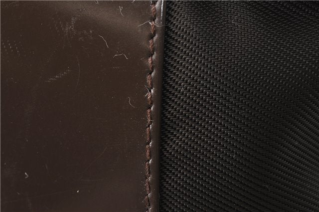 Authentic GUCCI Bamboo 2Way Shoulder Hand Bag Nylon Leather Khaki Green 0141G