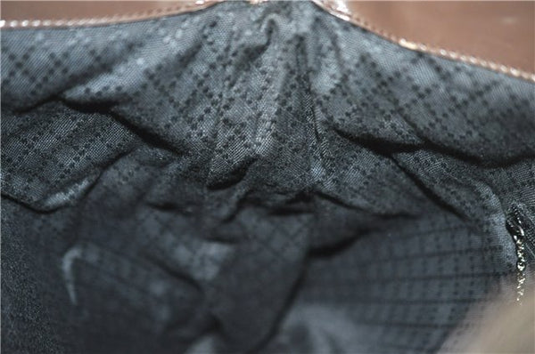 Authentic GUCCI Bamboo 2Way Shoulder Hand Bag Nylon Leather Khaki Green 0141G