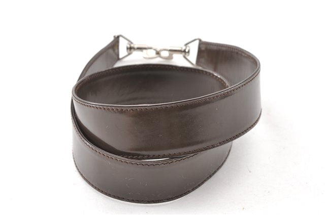 Authentic GUCCI Bamboo 2Way Shoulder Hand Bag Nylon Leather Khaki Green 0141G