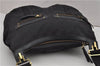 Authentic GUCCI Shoulder Cross Body Bag GG Canvas Leather 90762 Black 0142G