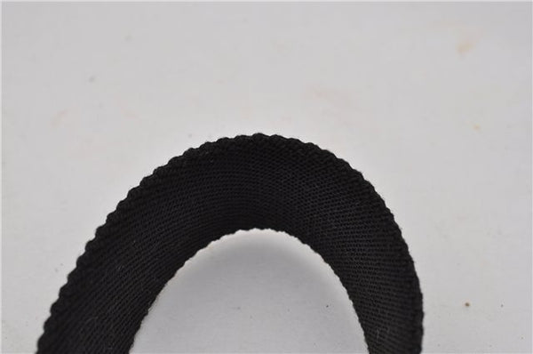 Authentic GUCCI Shoulder Cross Body Bag GG Canvas Leather 90762 Black 0142G