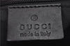 Authentic GUCCI Shoulder Cross Body Bag GG Canvas Leather 90762 Black 0142G