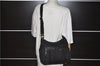 Authentic GUCCI Shoulder Cross Body Bag GG Canvas Leather 90762 Black 0142G