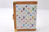 Louis Vuitton Monogram Multicolor Agenda PM Day Planner Cover R20896 White 0143D