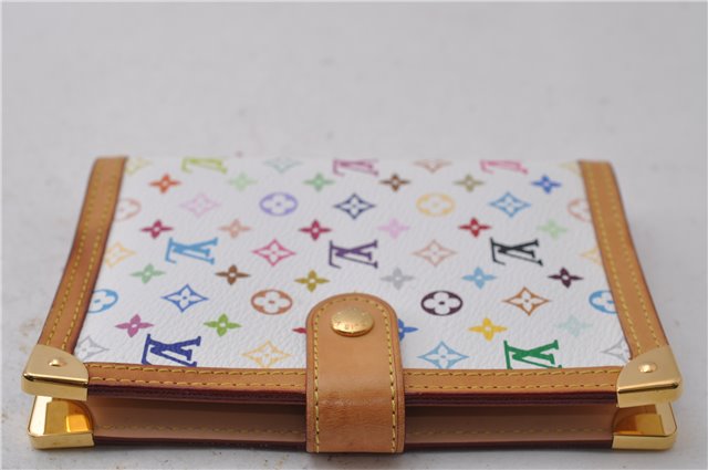 Louis Vuitton Monogram Multicolor Agenda PM Day Planner Cover R20896 White 0143D