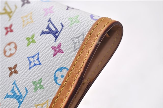 Louis Vuitton Monogram Multicolor Agenda PM Day Planner Cover R20896 White 0143D