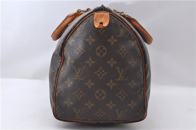 Authentic Louis Vuitton Monogram Speedy 30 Hand Bag M41526 LV 0144D