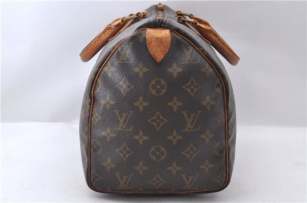 Authentic Louis Vuitton Monogram Speedy 30 Hand Bag M41526 LV 0144D