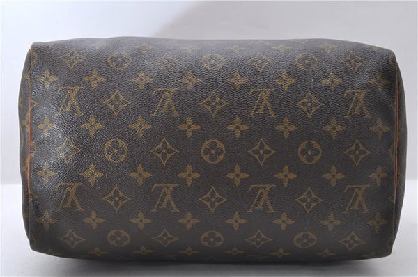 Authentic Louis Vuitton Monogram Speedy 30 Hand Bag M41526 LV 0144D