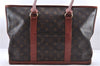 Authentic Louis Vuitton Monogram Sac Weekend PM Tote Hand Bag M42425 LV 0144E