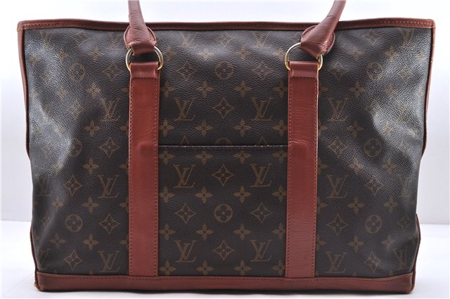 Authentic Louis Vuitton Monogram Sac Weekend PM Tote Hand Bag M42425 LV 0144E