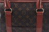 Authentic Louis Vuitton Monogram Sac Weekend PM Tote Hand Bag M42425 LV 0144E