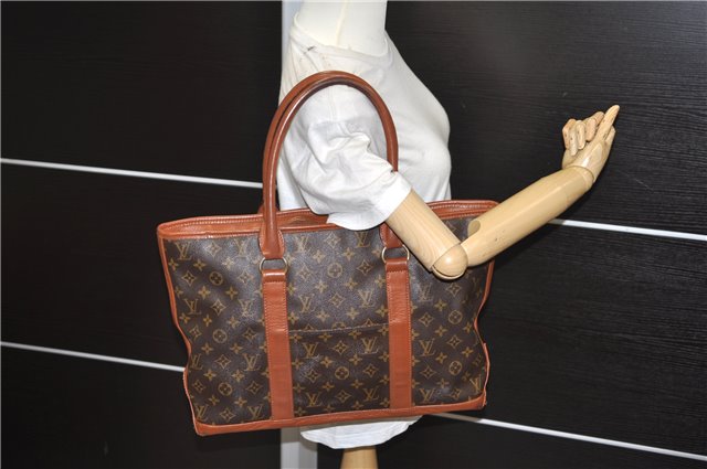 Authentic Louis Vuitton Monogram Sac Weekend PM Tote Hand Bag M42425 LV 0144E