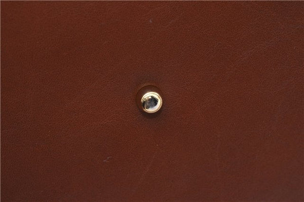 Authentic GUCCI Vintage Bamboo 2Way Shoulder Hand Bag Leather Brown Junk 0144G