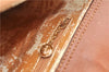 Authentic GUCCI Vintage Bamboo 2Way Shoulder Hand Bag Leather Brown Junk 0144G