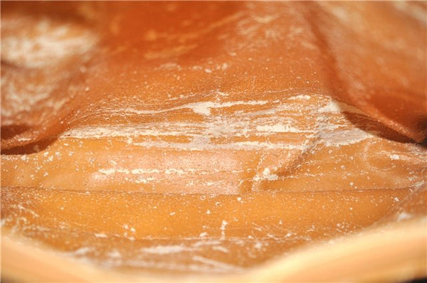 Authentic GUCCI Vintage Bamboo 2Way Shoulder Hand Bag Leather Brown Junk 0144G