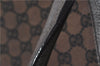 Authentic GUCCI Vintage Shoulder Tote Bag GG Canvas Leather 257302 Brown 0145G
