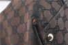 Authentic GUCCI Vintage Shoulder Tote Bag GG Canvas Leather 257302 Brown 0145G