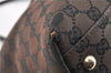 Authentic GUCCI Vintage Shoulder Tote Bag GG Canvas Leather 257302 Brown 0145G